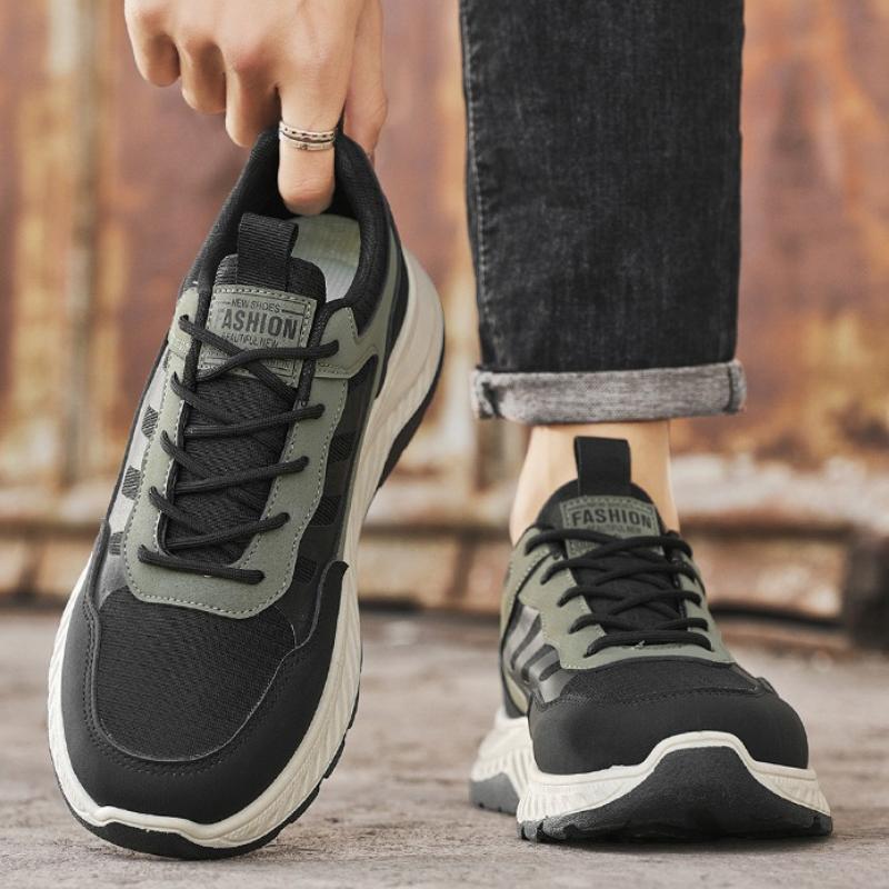 2025 Outdoor Breathable Running Shoes Fashion Lace-up Men's Casual Sneakers Lightweight Non-slip Height-increasing Platform Shoe