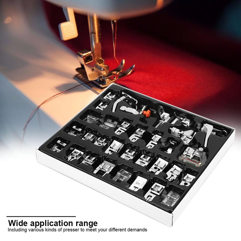 Multifunktions-Nähfuß-Set für Haushaltsnähmaschinen für Näharbeiten(32 Stück)