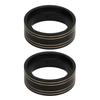 2pcs Brass Internal Beadlock Clamp Ring Professional 1.3inch RC Brass Beadlock Wheel Weights for 1 18 RC Car Black
