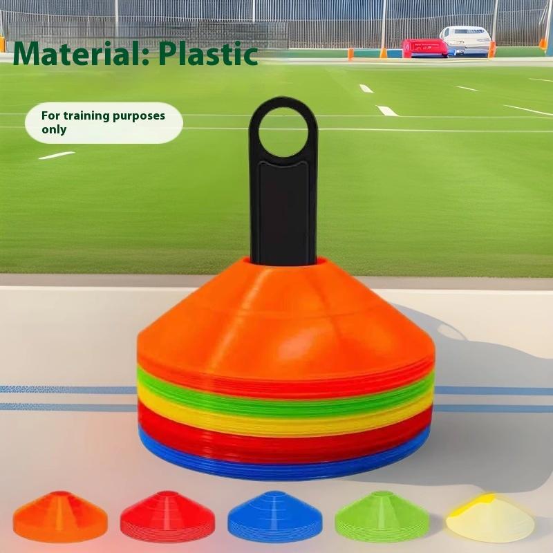 10/50 Pcs Durable Soccer Training Cones With Pressure Resistant Marker Discs Football Sports Practice Outdoor Sports Equipment