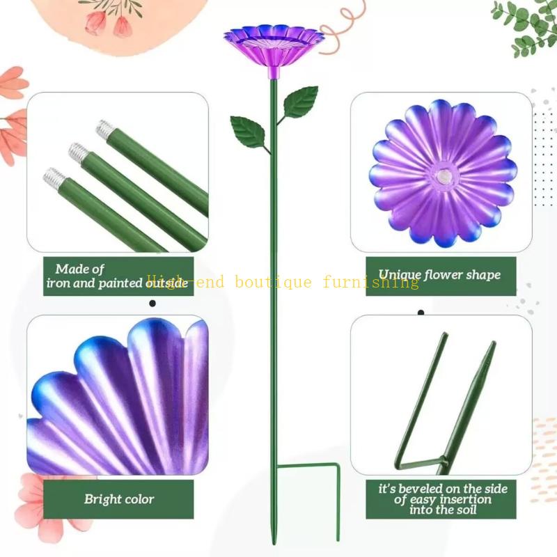 

4 Divisions Iron Fly Imbibing Specks Colorful Outdoor Garden Addons For Attraction China Mainland