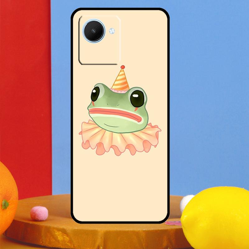 Cute Cartoon Frog For Realme C51 C31 C67 C55 C53 C35 C33 C30 C21Y C25s 9 10 11 12 Pro Plus GT Neo 5 6 Case