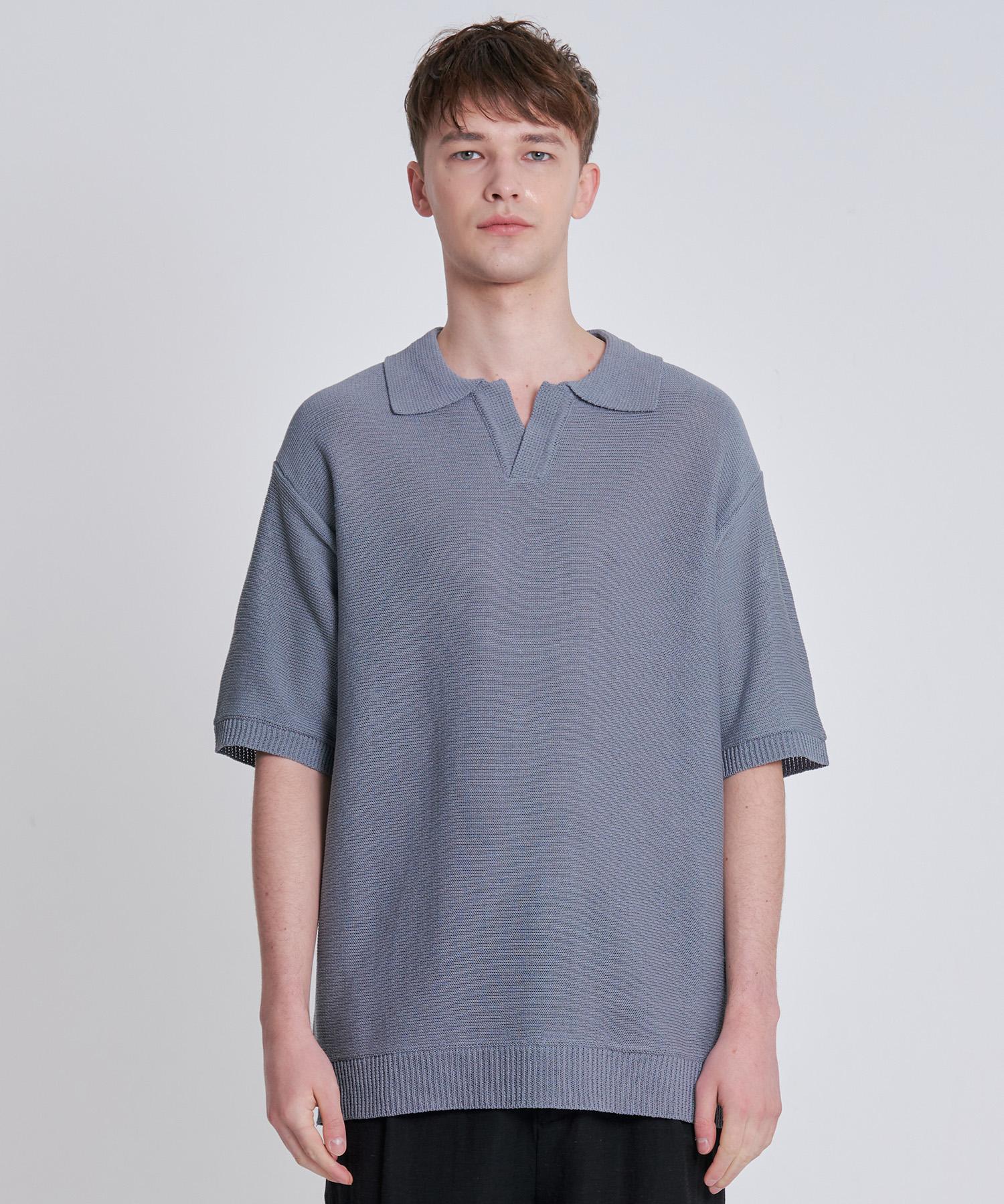 Zensai Polo Knit Grey M
