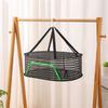 Breathable Mesh Hanging Drying Rack Vegetable Dryer with Rotating Hook Plant Hanging Net for Indoor and Outdoor Use