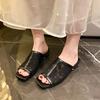 Women Fashion Sweet Black & White Multi Color Peep Toe High Heel Sandals Lady Classic Pu Leather Summer Sandals 2025