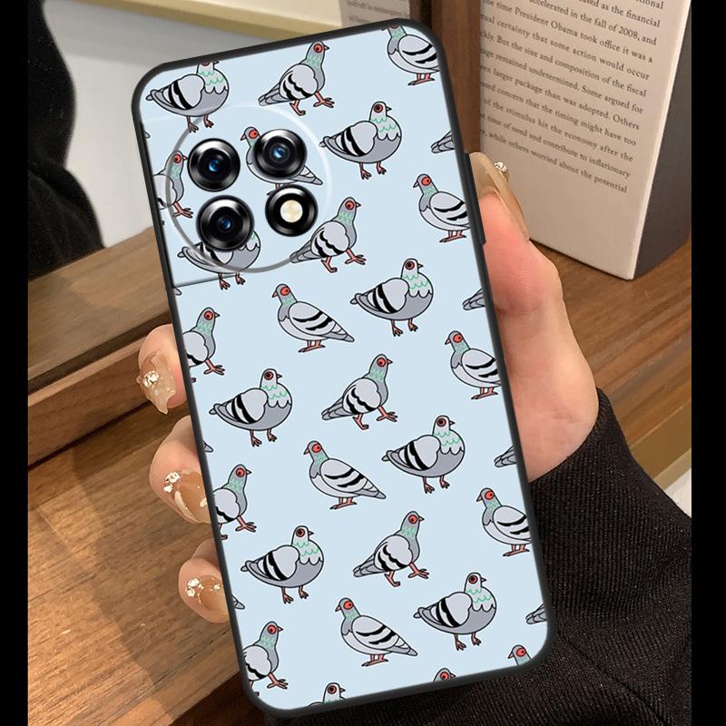 The Pigeons Case For OnePlus 15 13 12 11 10 15R 13R 12R 10T 13T OnePlus Nord 5 CE 4 3 Lite N20 N30 Cover