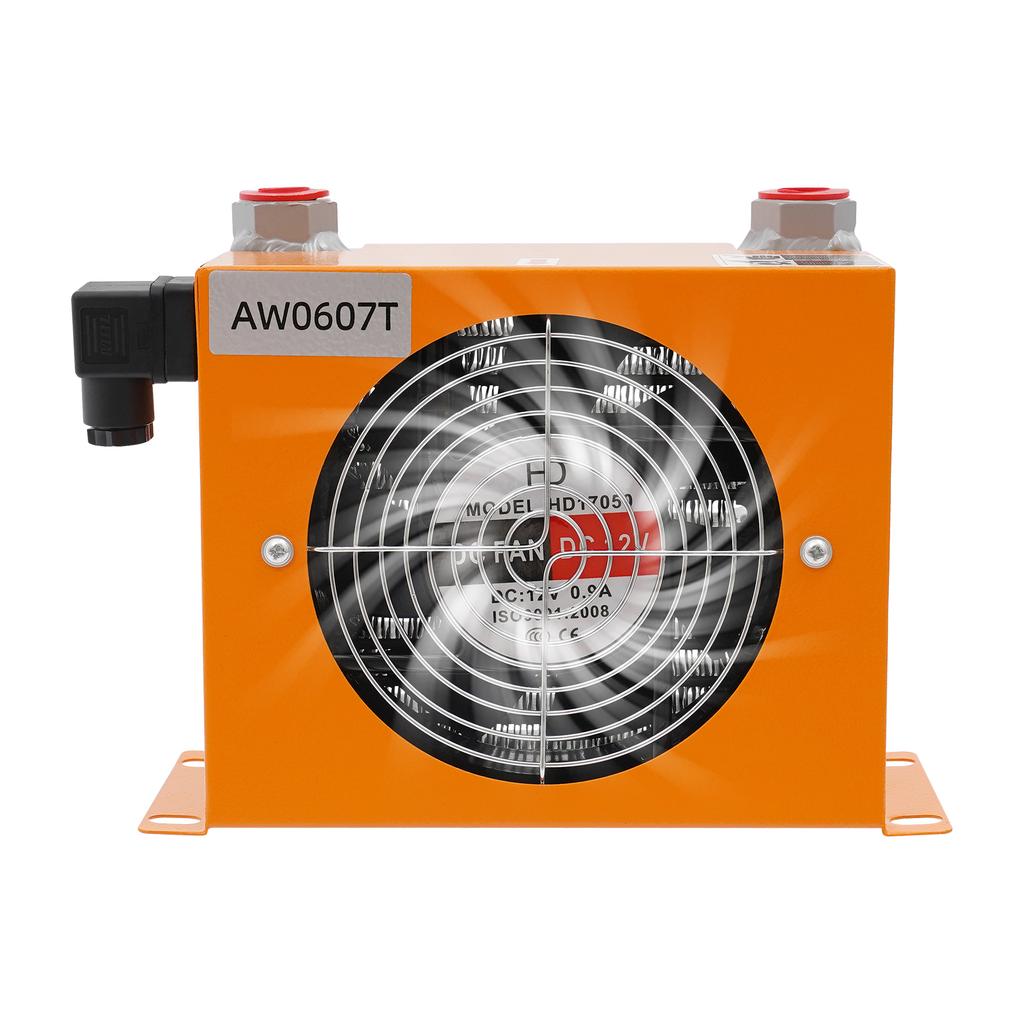 12V Luft-Öl-Kühlmaschine AH0608T | 60LPM Hydraulikölkühler, Vollkupfermotor, ≤2MPa Arbeitsdruck