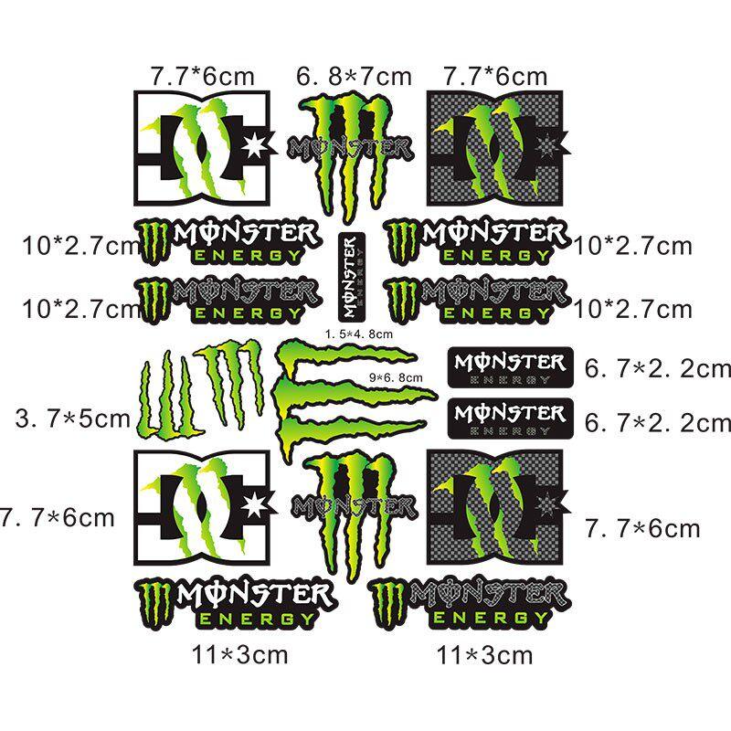 Adesivi logo artigli magici per modifiche di motociclette e veicoli elettrici, adesivi decorativi per caschi