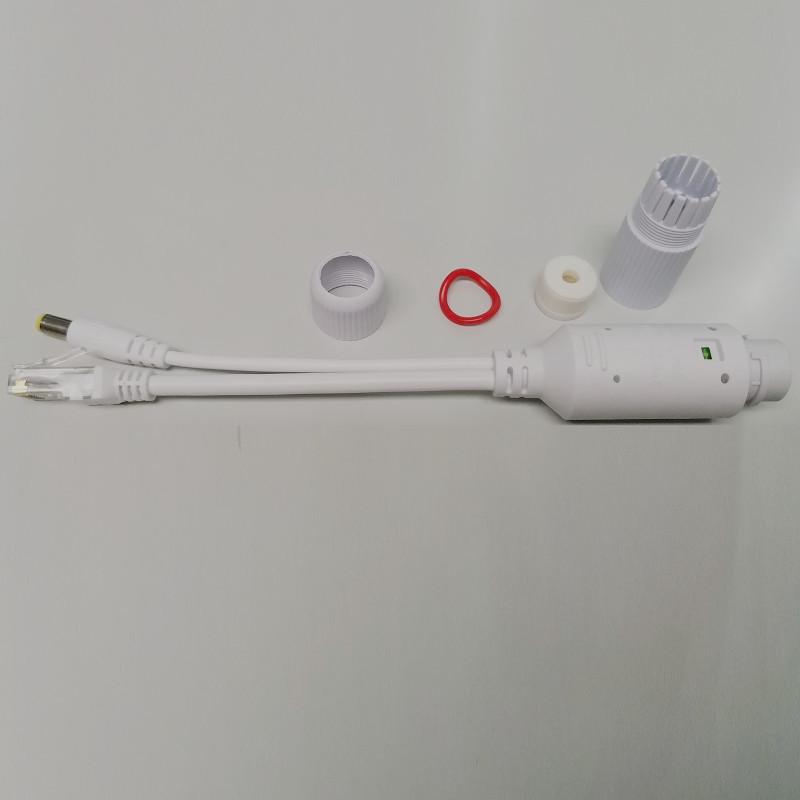 Waterproof 48V To 12V 1.1A Gigabit POE Splitter with Cap