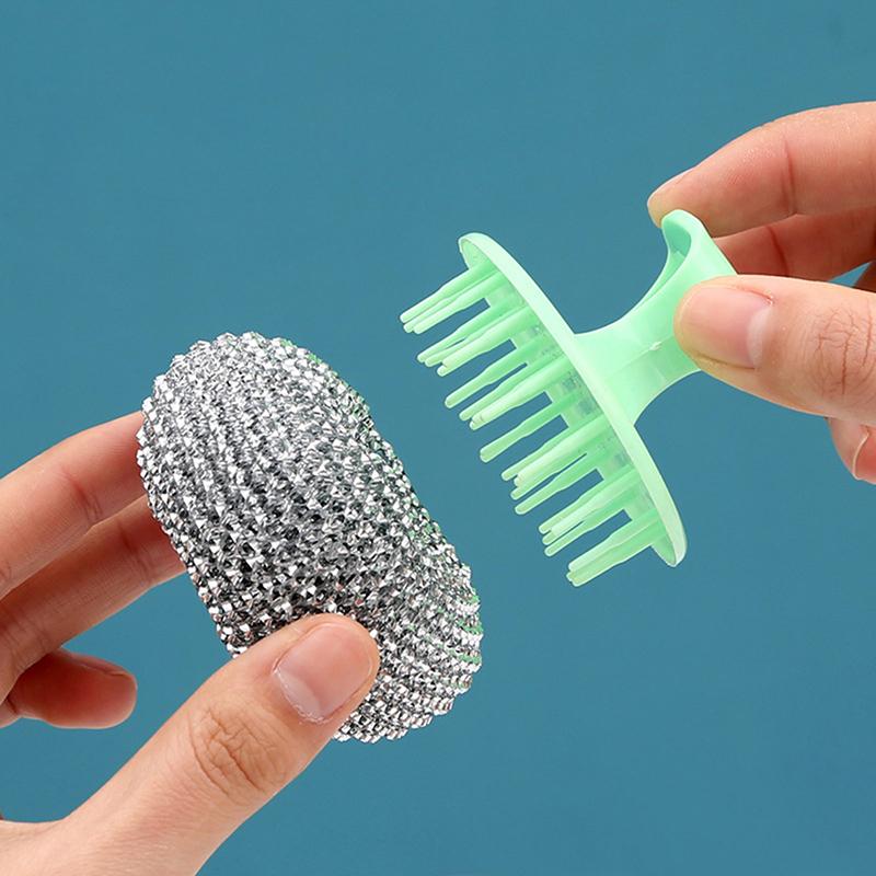 Kitchen Cleaning Ball  Not  Disassembled And  Pot Brush