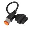 Motoforti 6 Pin To OBD2 Diagnostic Scanner Adapter Cable for Harley Davidson Motorcycle OBDII