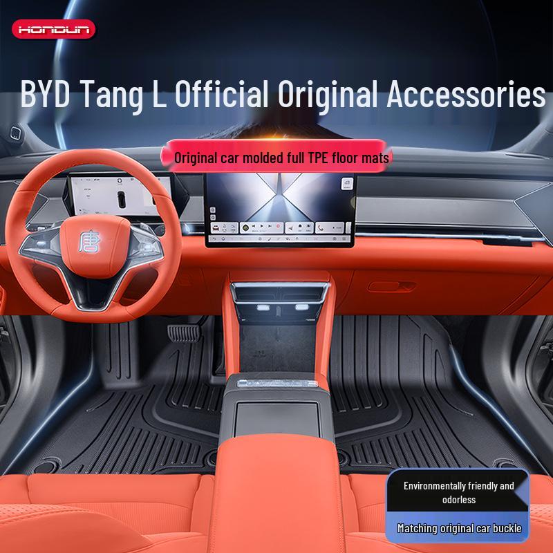 BYD Tang L 2025 Floor Mats TPE Interior Accessories