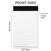 Nichela 8 Pack 3 X 5 Inch Note Pad Refills Small Memo Writing Pads for Notebook 30 Sheets Per Pad White College Ruled Paper