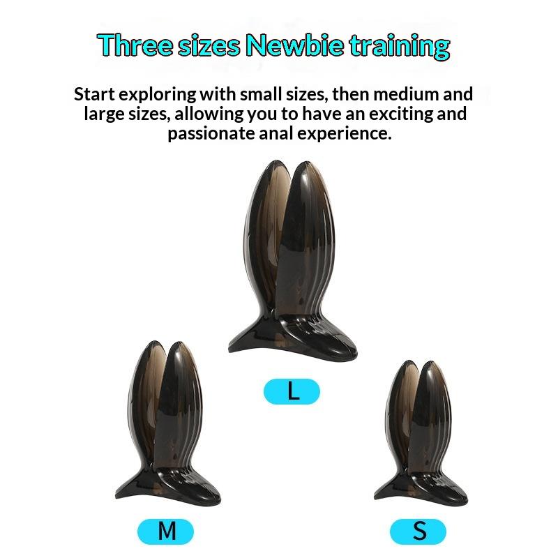 Peep Hole Butt Plug Scissor Head Hollow Anal Plug Hollow Anal Dilator Silicone Vagina Plug Man Prostate Massager Enema Sex Toys