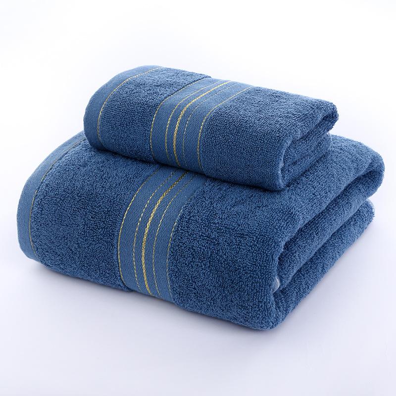 Pure Cotton 32-strand Gold Silk Towel Set Business Towel Embroidery Thickened Face Towel