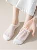 5 Pairs Women's Casual Minimalist Mesh Boat Socks, Thin Anti-Slip Breathable Invisible Socks, Daily Wear/Summer Christmas Gift