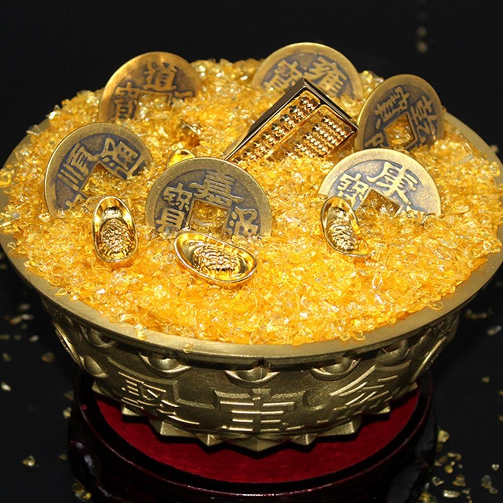 Brass Cornucopia Bowl Mini Wealth Prosperity Bowl Feng Shui Treasure Basin Feng Shui Prosperity