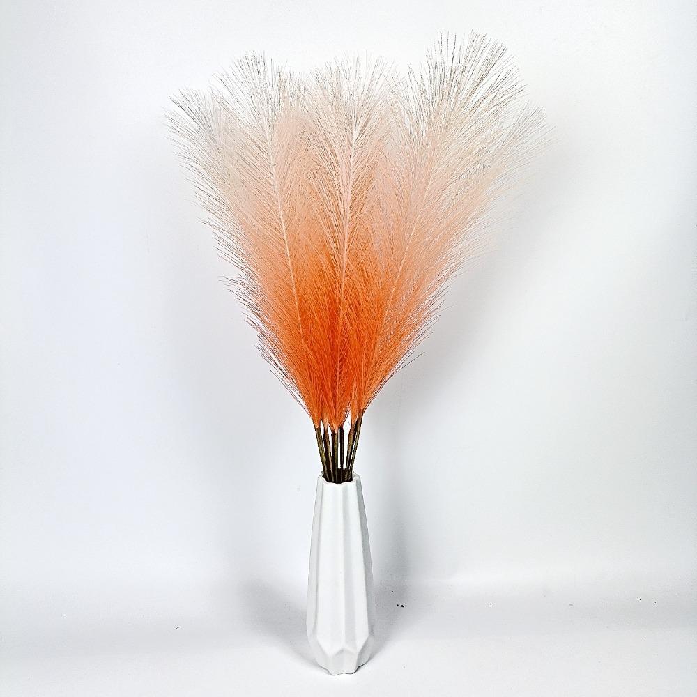 Gradient Color Artificial Fluffy Pampas Home Decor Fake Plant Reed  Christmas Festival Decor