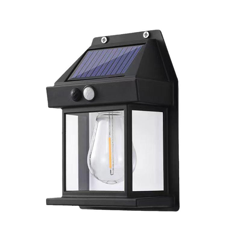 Douyin Solar Wall Light: Outdoor Human Sensing, Villa Courtyard Night Decor with Tungsten Filament