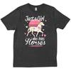 Just A Girl Who Loves Horses Horse Owner Cute For Her T Shirt
