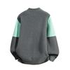 Men's Casual Loose, Color-blocking And Color-blocking Sweater, Knitted Long-sleeved Round-neck Sweater Top