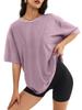 Women's T-Shirt Oversized Relaxed Fit Raglan Sleeve Crew Neck Short Sleeve Top