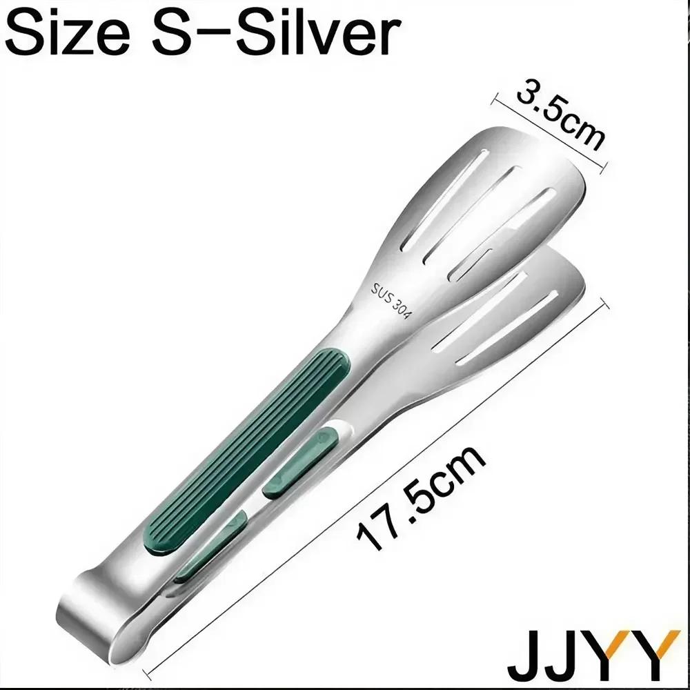 Stainless Steel Non-Slip Food Tongs Meat Salad Serving BBQ Grill Kitchen Cooking Tools Accessories