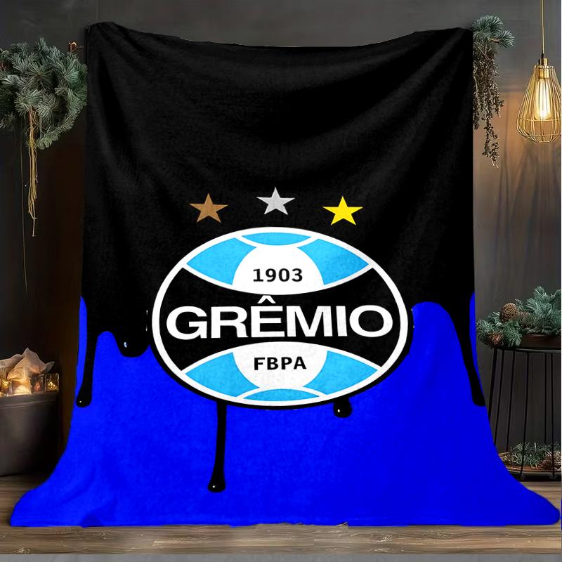 1PC Grêmio FBPA Printed Soft Flannel Blanket Throw for Adult Bedroom Living Room Sofa Camping Travel Fan Gifts Christmas Gifts