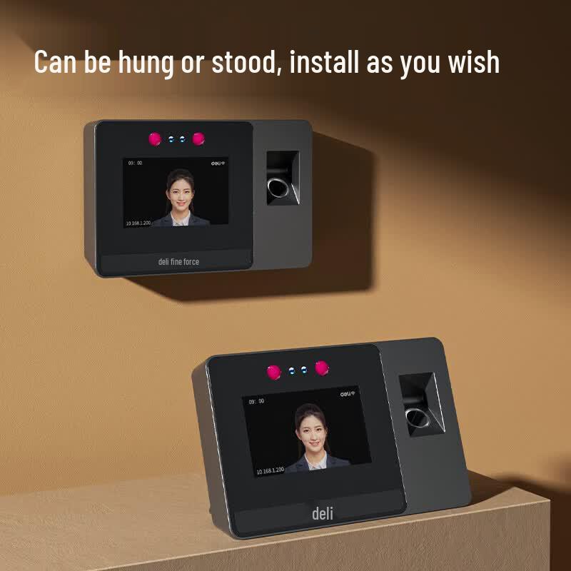 Deli DL-D5F Smart Face & Fingerprint Attendance Machine CN Plug (adapter Included)