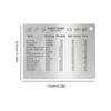 5 Pieces Stainless Steel Magnetic Kitchen Conversion Charts for Baking and Cooking Measurements with Smooth Edges for Safety