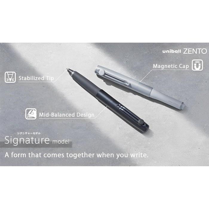 Uniball ZENTO Signature Model 0.5mm [Metallic Black]