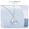 Everjoy Exquisite Moon Butterfly Necklace in S925 Sterling Silver - Versatile Women's Jewelry Accessory