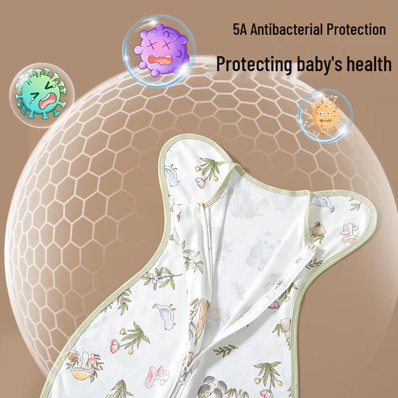 Nanjiren Newborn Baby Anti-Startle Swaddle Sleeping Bag