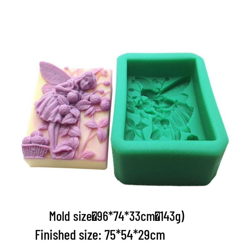 Retro Praying Angel Garden Fairy Silicone Mold for Soap, Candle, or Plaster Epoxy