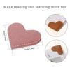 Heart-Shaped Faux Leather Corner Bookmarks, Multi-Colored Protective Book Covers, Heart-Shaped Bookmarks, Page Corner Bookmarks
