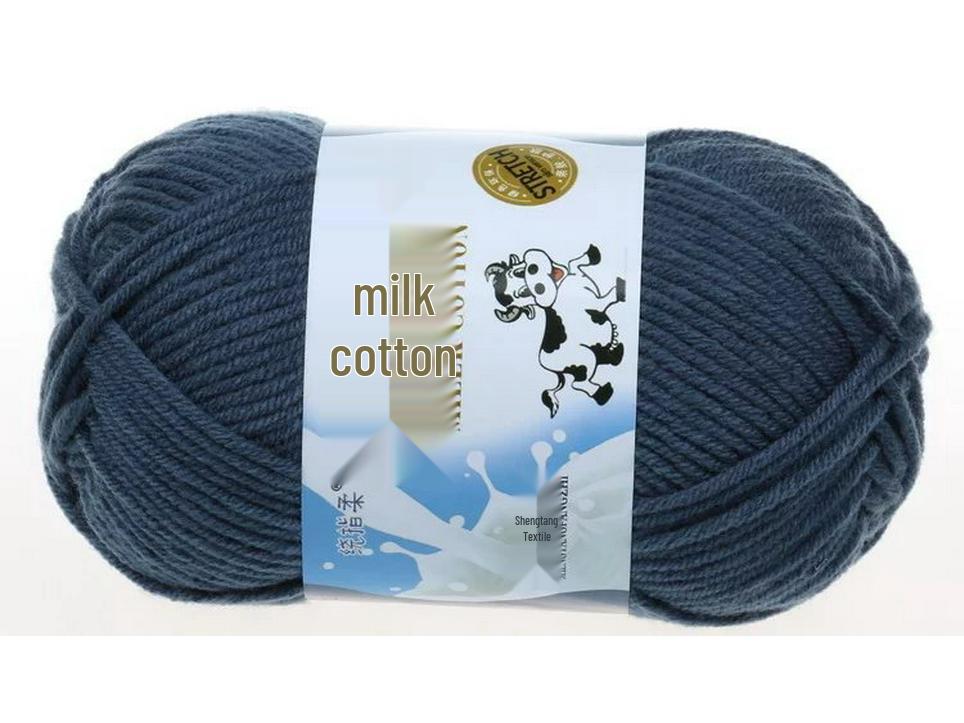 

Пряжа из 5-слойного молочного хлопка для детской шерсти династии Тан для шапок и шарфов средней толщины ручной вязки