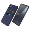 For Sony Xperia 10 VII Deksel Stoff+Hard PC Telefondeksel med Doble Kortspor