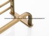 European Retro Copper Bathroom Shelf and Towel Rack in Antique Style