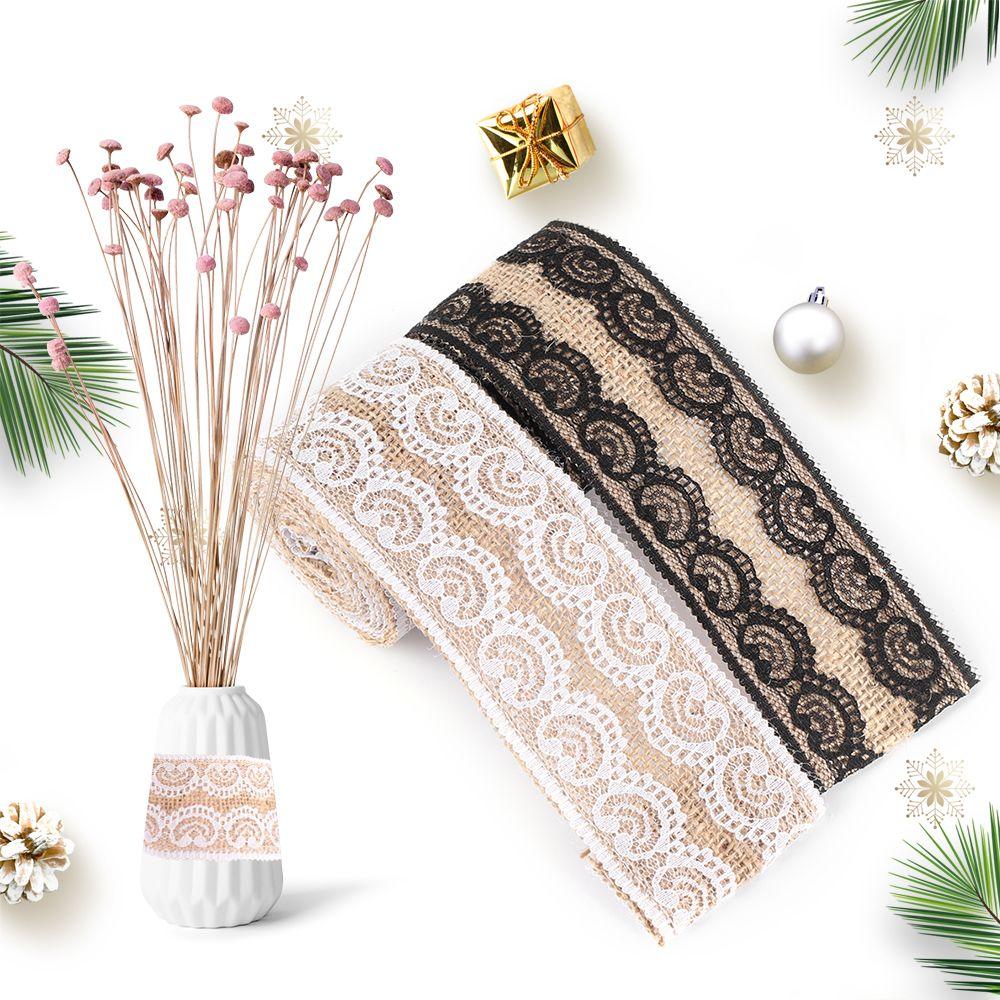 

2 м/рулон, натуральные поставки, деревенская винтажная джутовая мешковина, кружевная лента, гессианская кромка, отделка из сизаля белый