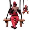 Car Interior Decoration Funny Deadpool Mini Figures Auto Dashboard Rearview Mirror Decoration Car Interior