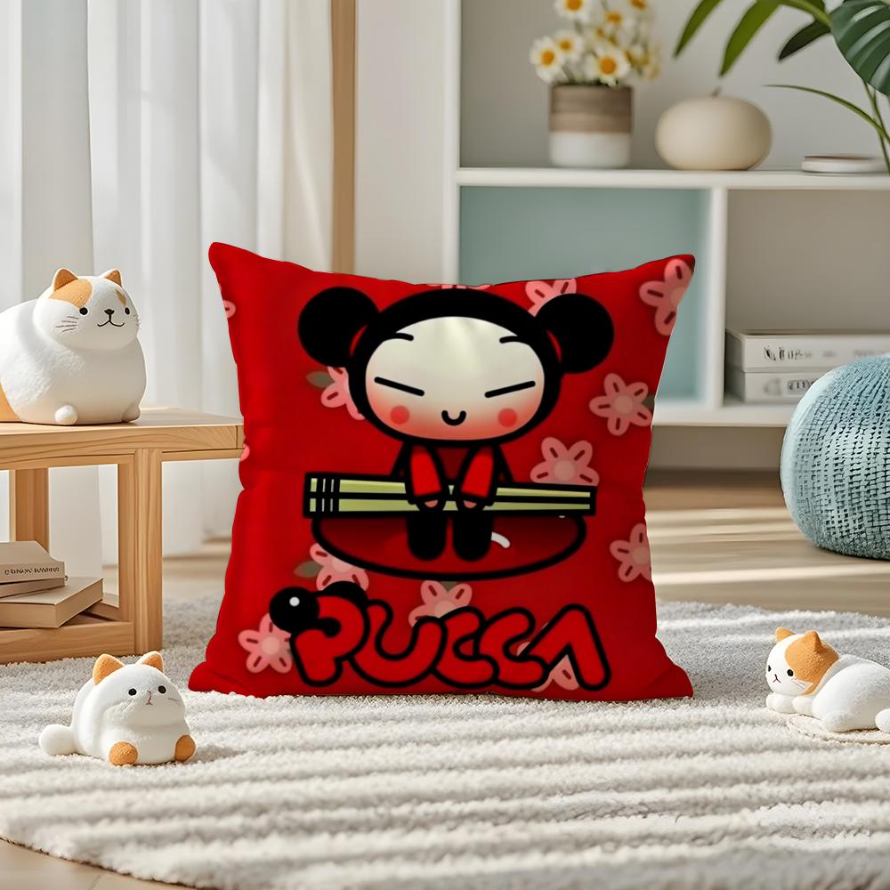 European PPuccas Pillow Case Silky elegant Comfort Sofa Bed Invisible zipper