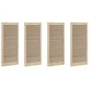 Cabinet Door 4 Pcs Natural 49.5 X 2.1 X 110 Cm Solid Pine Wood
