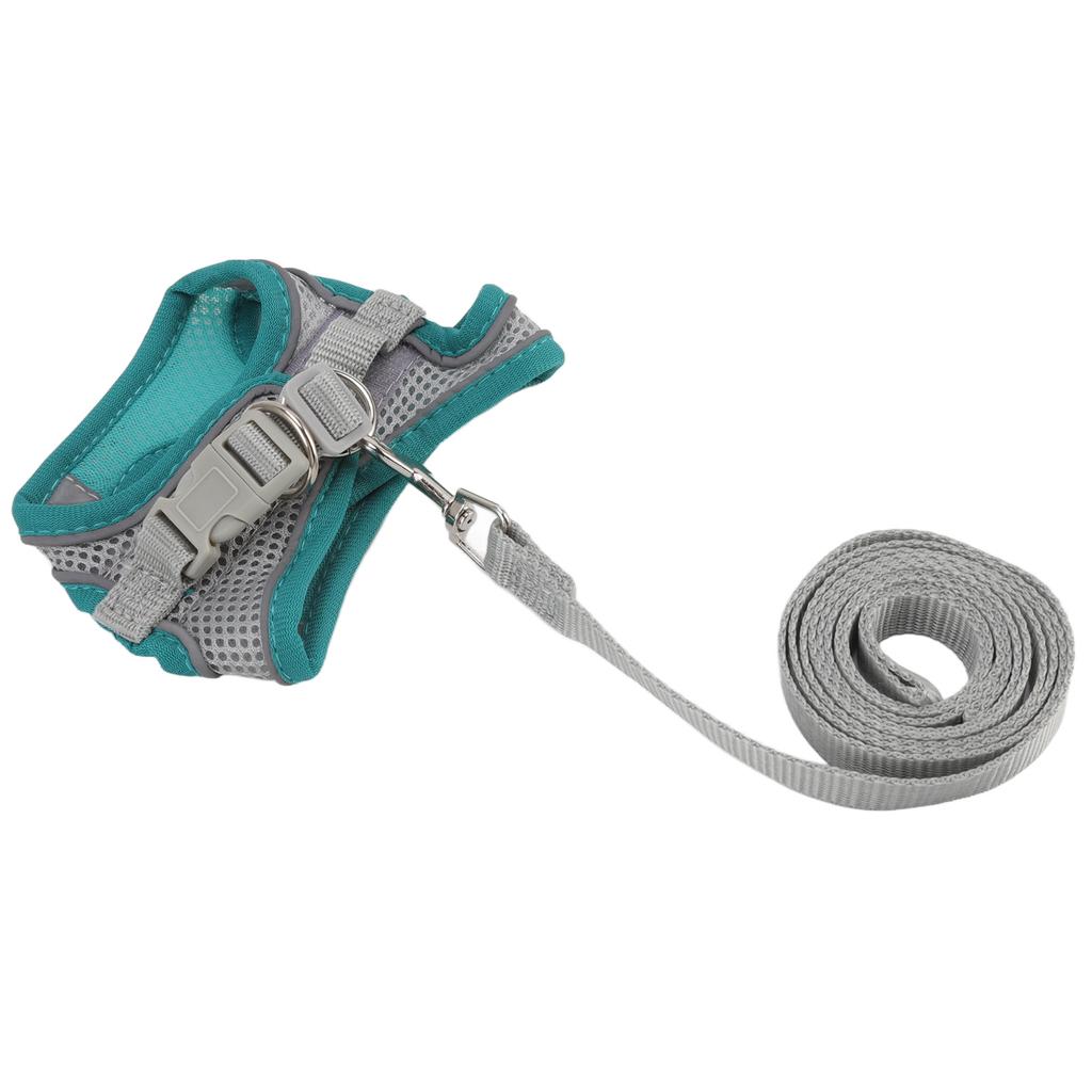 Dog Harness Leash Breathable Reflective Pet Vest Harness Leash for Small Dogs Cats