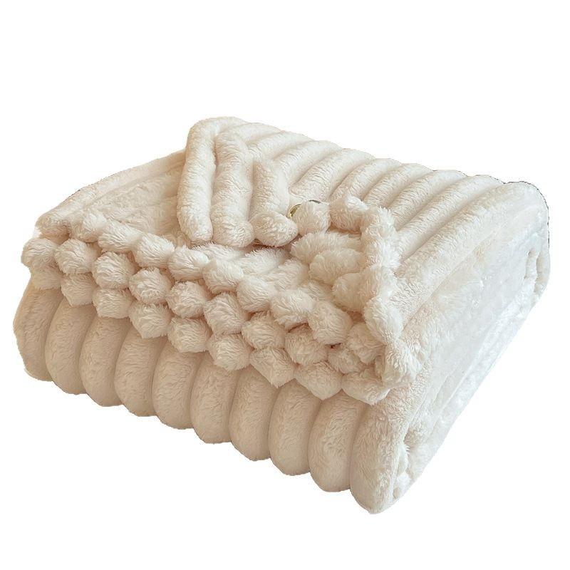 Hrubá flanelová prikrývka so sťahovacou šnúrkou: Útulná pohovka a prikrývka na zdriemnutie pre študentov a kancelárie