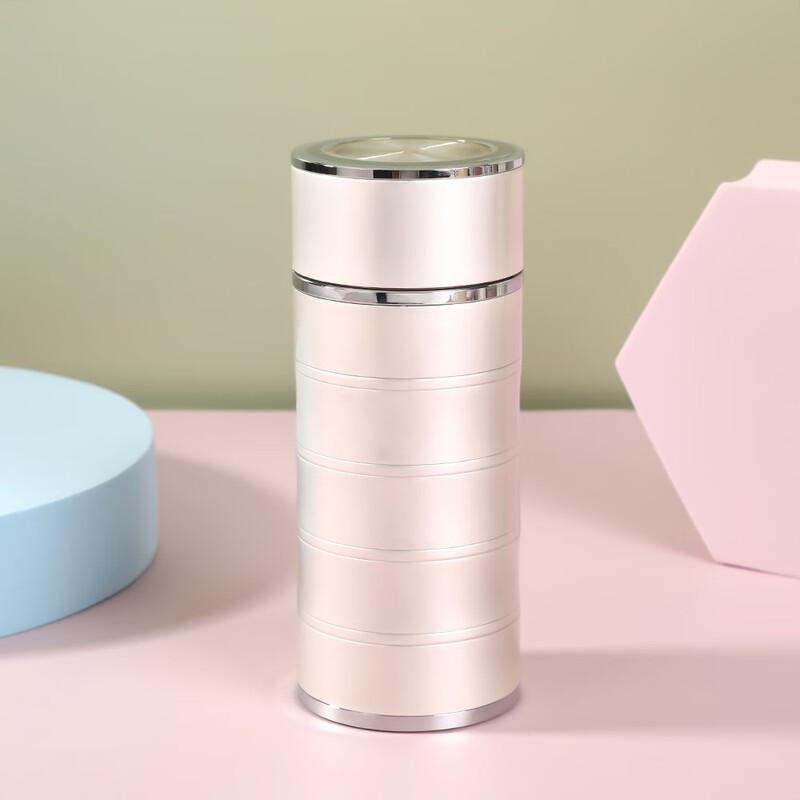 ZISIZ Compact Stainless Steel Pocket Water Bottle 180ml