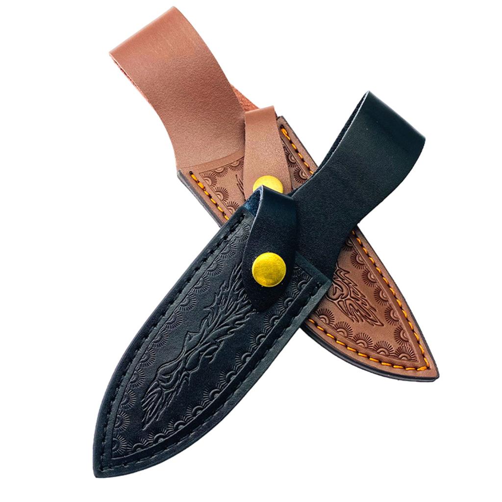 Outdoor-Tasche für gerade Klingen, praktische Aufbewahrungstasche für Küchenwerkzeuge, Aufbewahrungskoffer aus Leder für Messer, praktischer Gürtel mit Lederscheiden