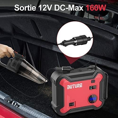 Démarreur de Voiture - BuTure - BR700 - 2500A - 23800mAh - Compresseur d'Air Portable
