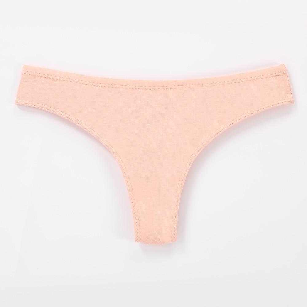Women's Sensual Brazilian Briefs Low-Rise Solid-Colour Invisible Thong Form-Fitting for a Flattering Silhouette