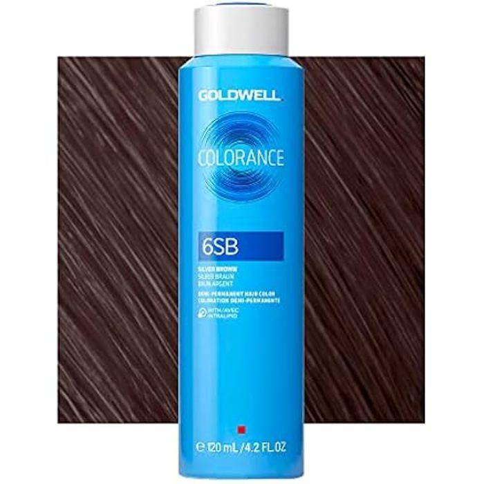 Colorant Capillaire - GOLDWELL - Colorance 6SB Silver Brown - Sans Ammoniaque - Pour Cheveux Colorés Ou Mechés