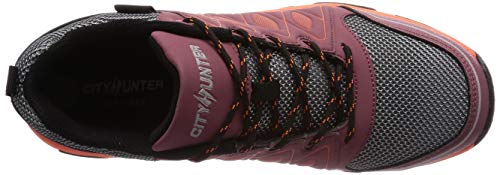 Fukuyama Rubber CITYHUNTER #100 Men's Protective Sneakers, Plum, Size 25.5 Cm, 3E